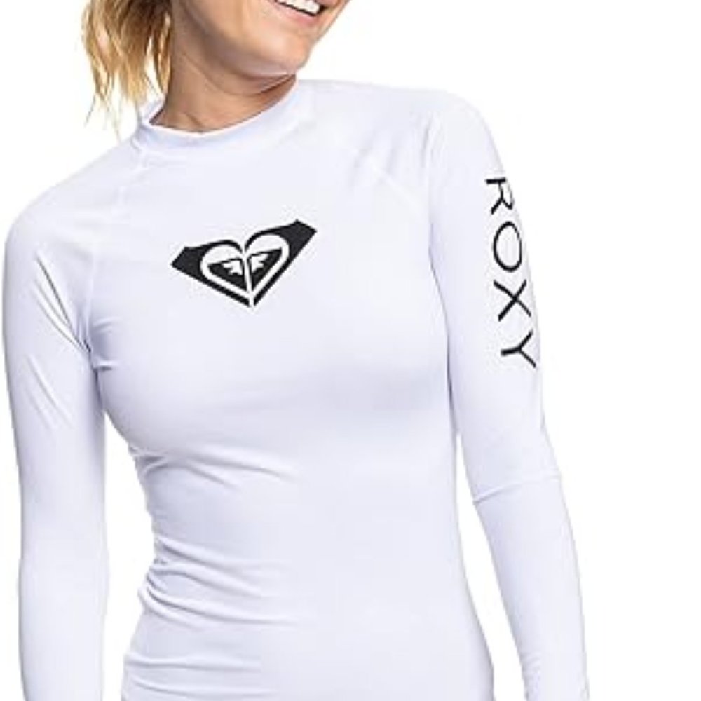 NWT Roxy Women's Standard Whole Hearted Long Sleeve UPF 50 Rashguard
